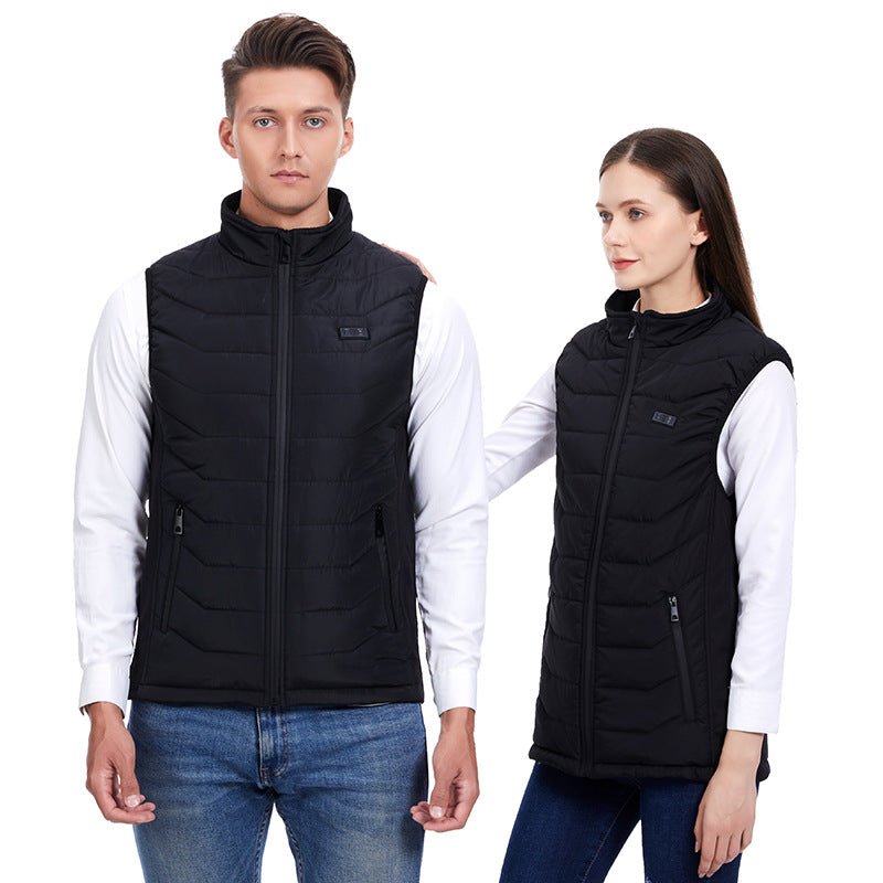 Black 11 Area Heated Body Warmer Gilet for men and women
