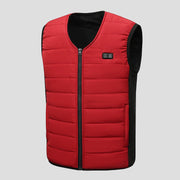 12 Area V Neck Heated Gilet in red
