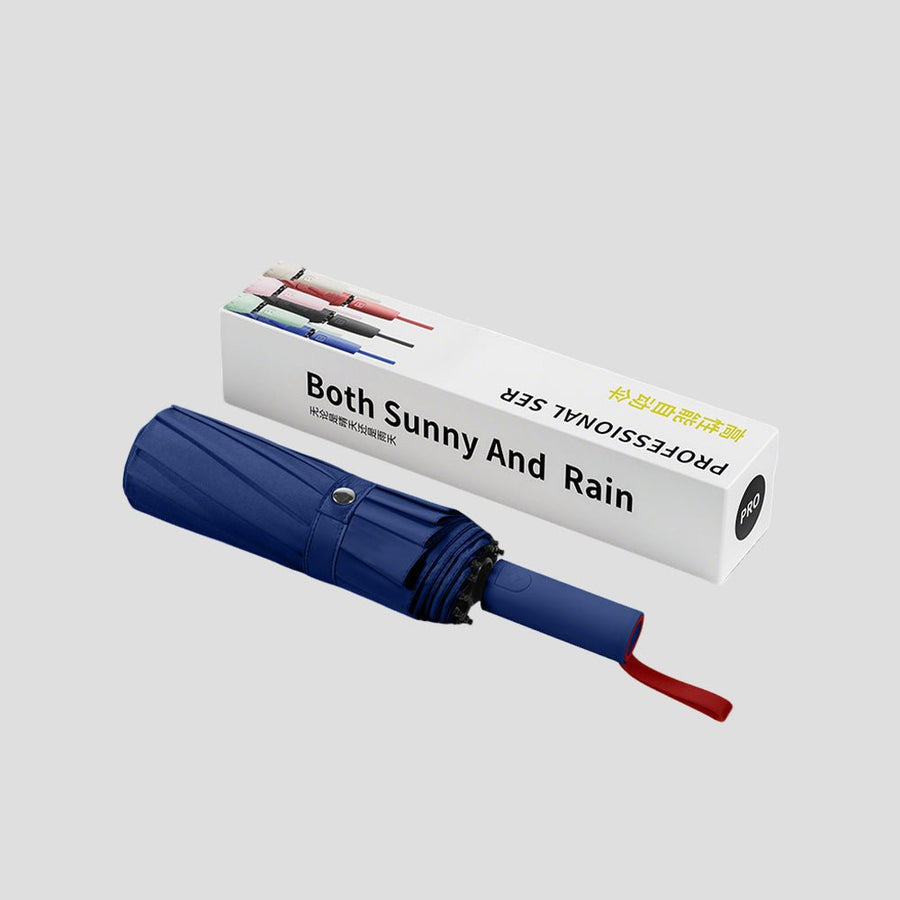 192 Bone Navy Blue Sun Protection Umbrella UPF 50+