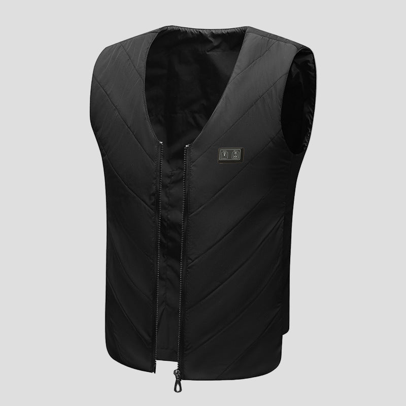 black 4 area Heated Gilet  anniou