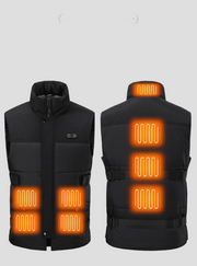 8 Area Adjustable Heated Vest features