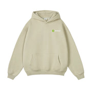 Beige Oversized Pullover Urban Sports Hoodie by Anniou