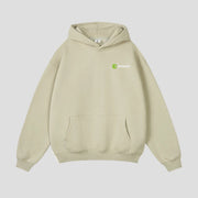Beige  Oversized Pullover Urban Sports Hoodie by Anniou