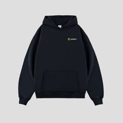 Black Anniou Thick Fleece Lined Hoodie