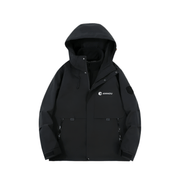 Black Anniou Waterproof 3 in 1 Fleece Jacket