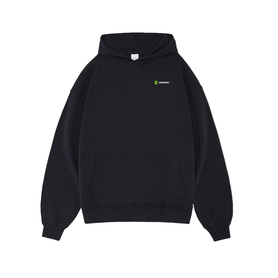 Black Oversized Heavyweight French Terry Hoodie