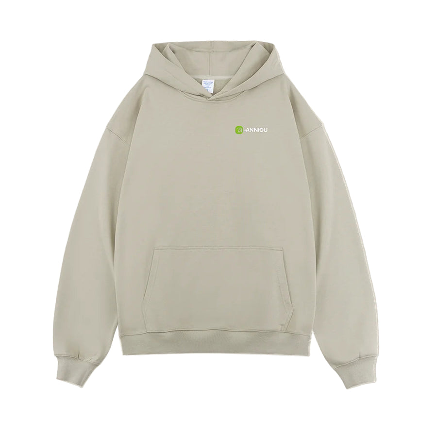 Brown Oversized Heavyweight French Terry Hoodie