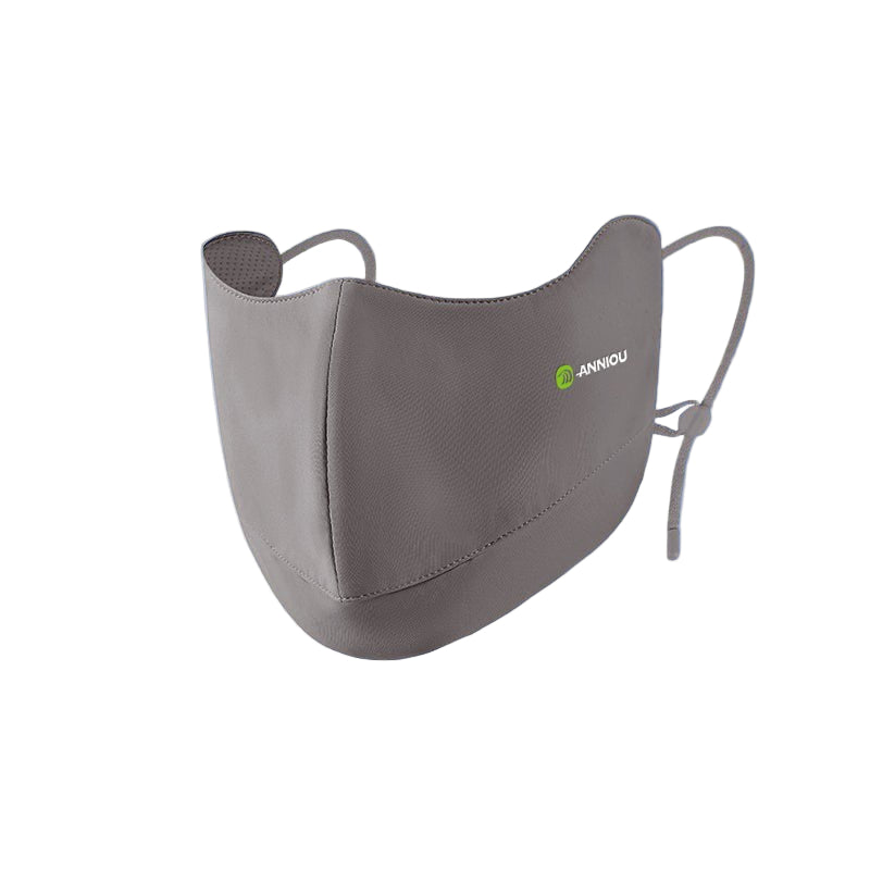 Gray Anniou UPF 100+ Raw Yarn Face Mask