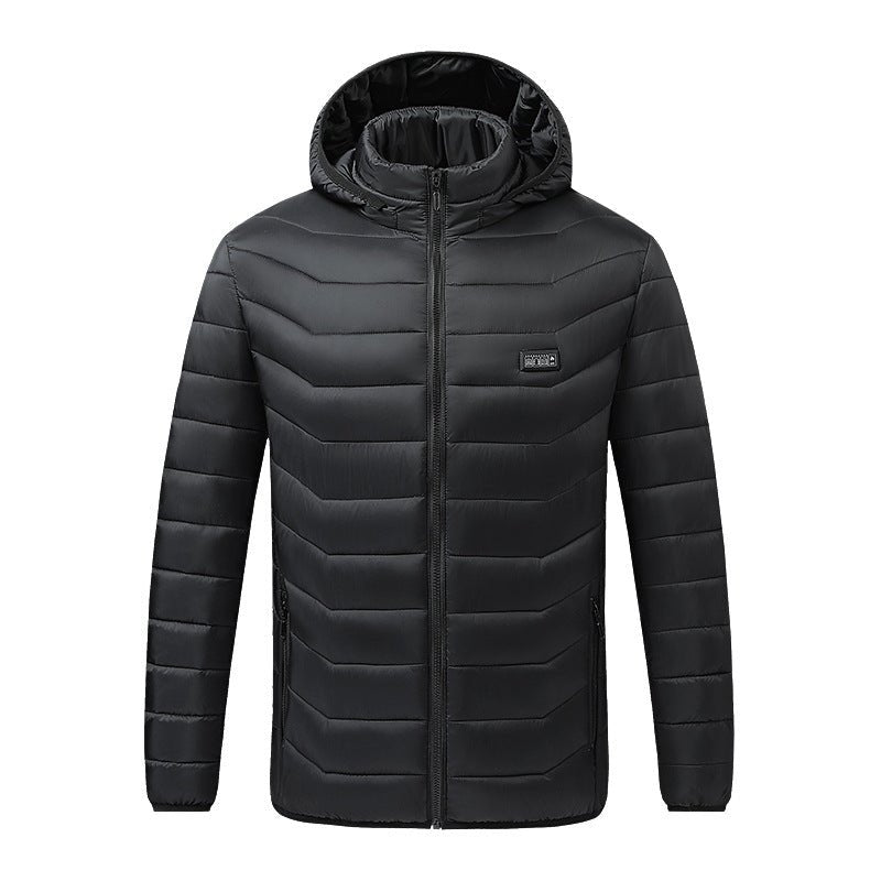 Hooded Heated Down Jacket