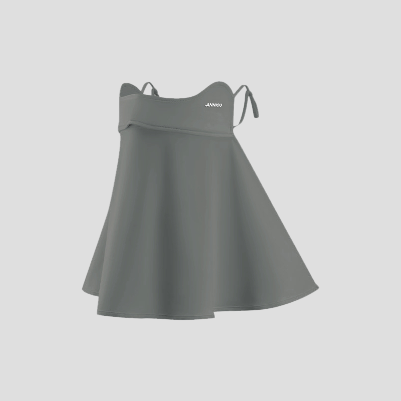 Kids Gray Summer Face Cover with UPF 50+