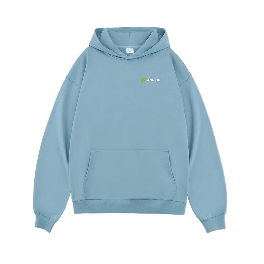 Light Blue Oversized Heavyweight French Terry Hoodie