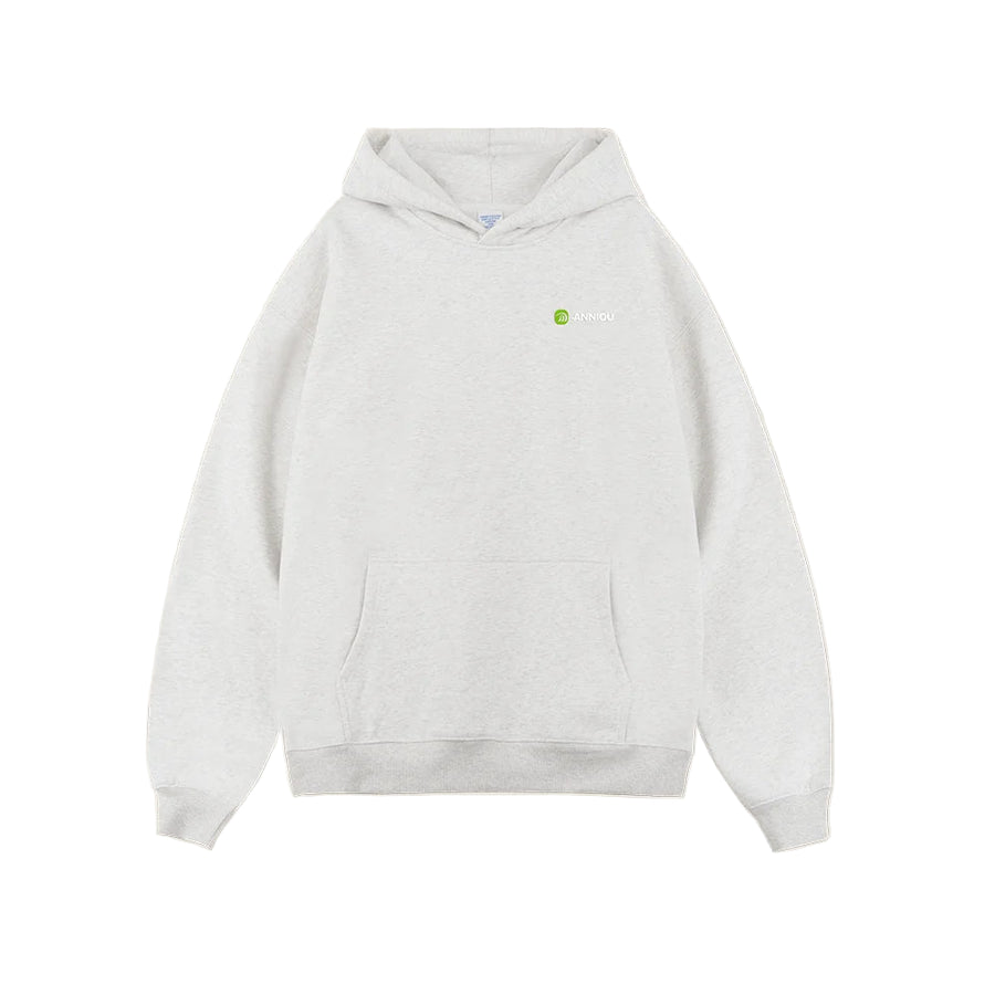 Light Gray Oversized Heavyweight French Terry Hoodie