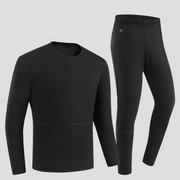 Mens Black  28 Area Heated Thermals