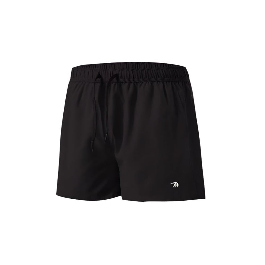 Mens Black Breathable Workout Shorts
