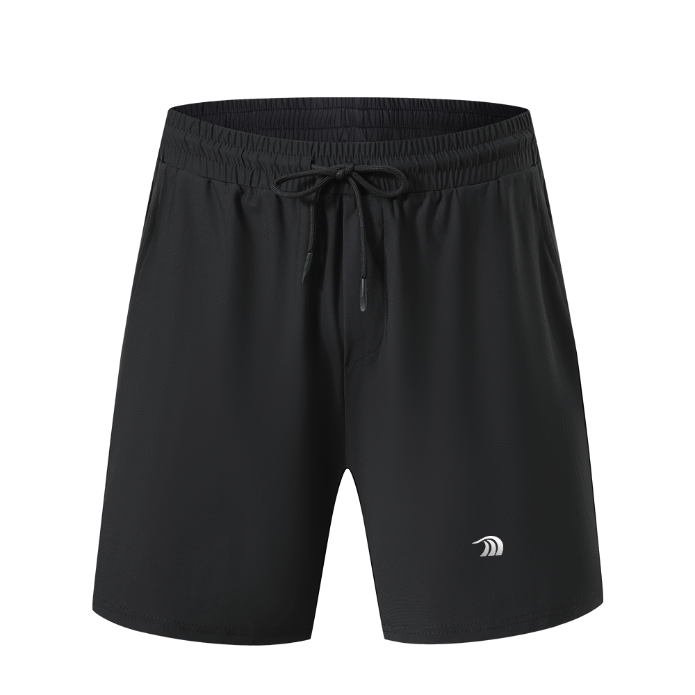 Mens Black Ice Silk Gym Shorts