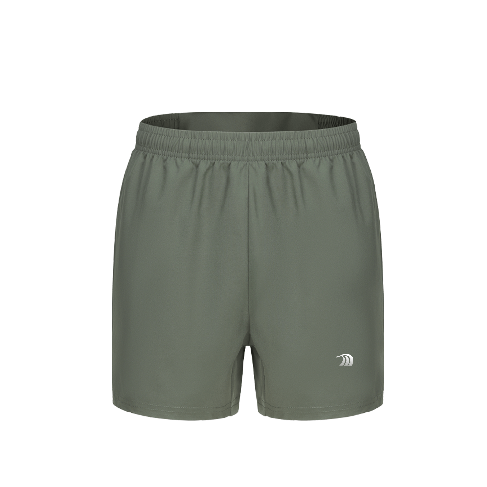 Mens Green 7 Inch Quick-Dry Training Shorts