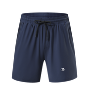 Mens Navy Blue Ice Silk Gym Shorts