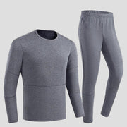 Mens Gray 28 Area Heated Thermals