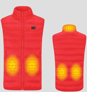 Red Heated Down Vest