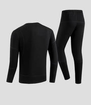 Mens Black  28 Area Heated Thermals from the back