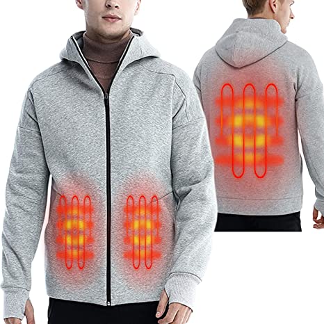 Anniou Mens Heated Hoodie Jacket - Sidiou Group