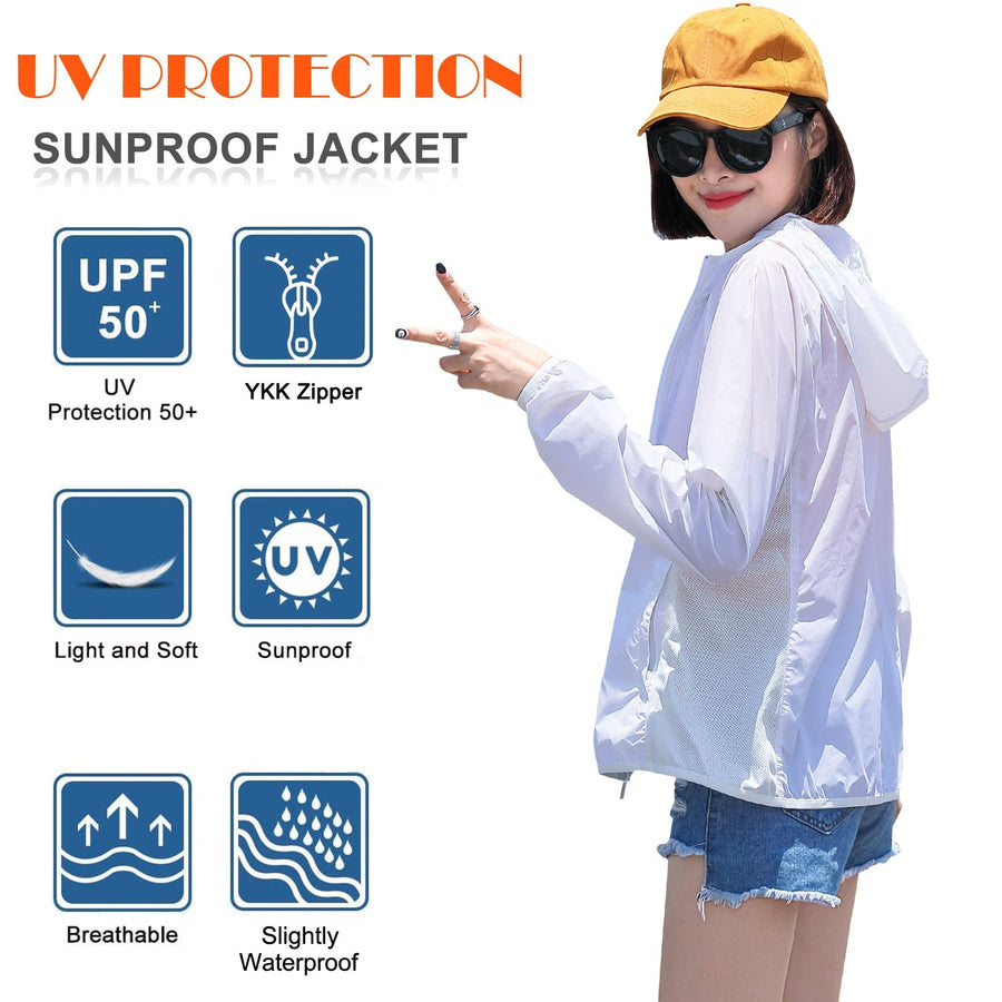Anniou Women's Outdoor UV Hoodie Cycling Jacket - Sidiou Group