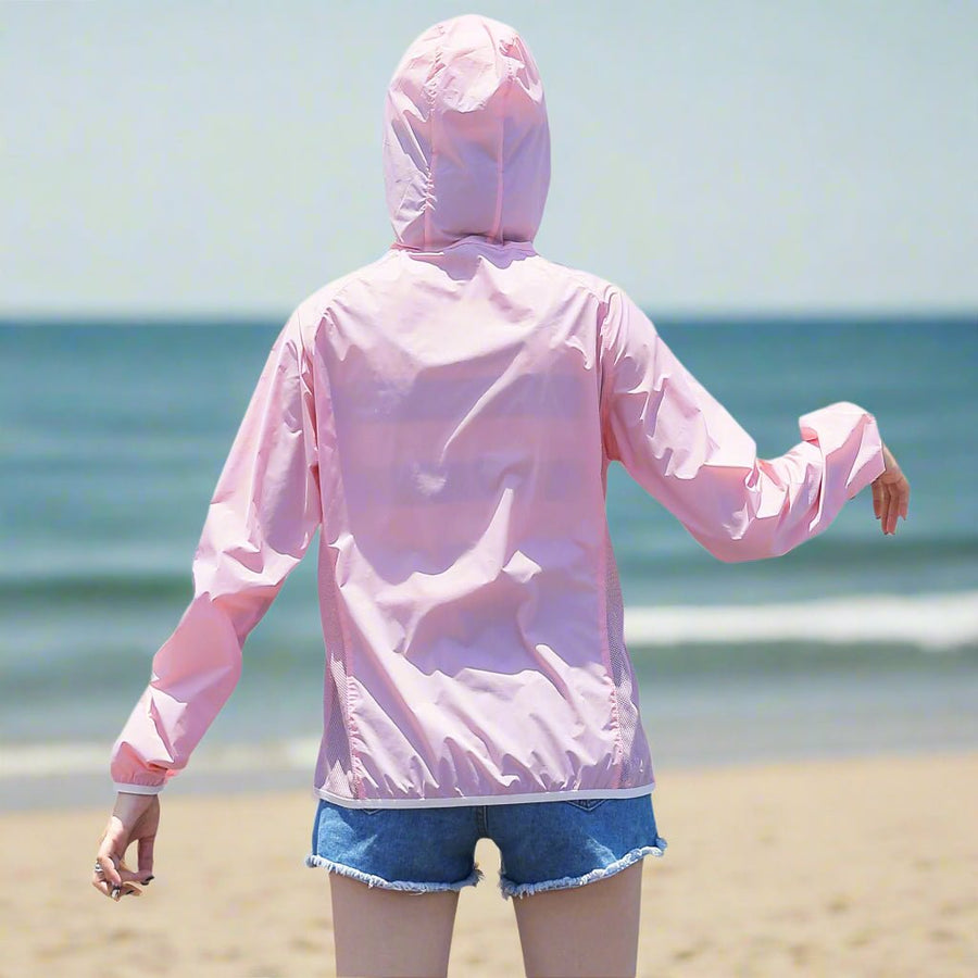 womens UV UPF 50+ Hooded Jacket
