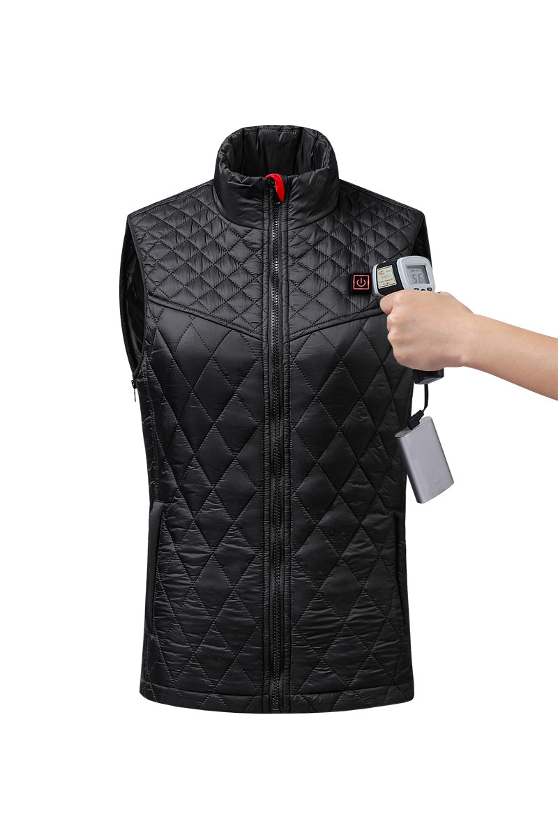 black Diamond Quilted Heated Vest test