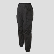 black Heated Cargo Pants