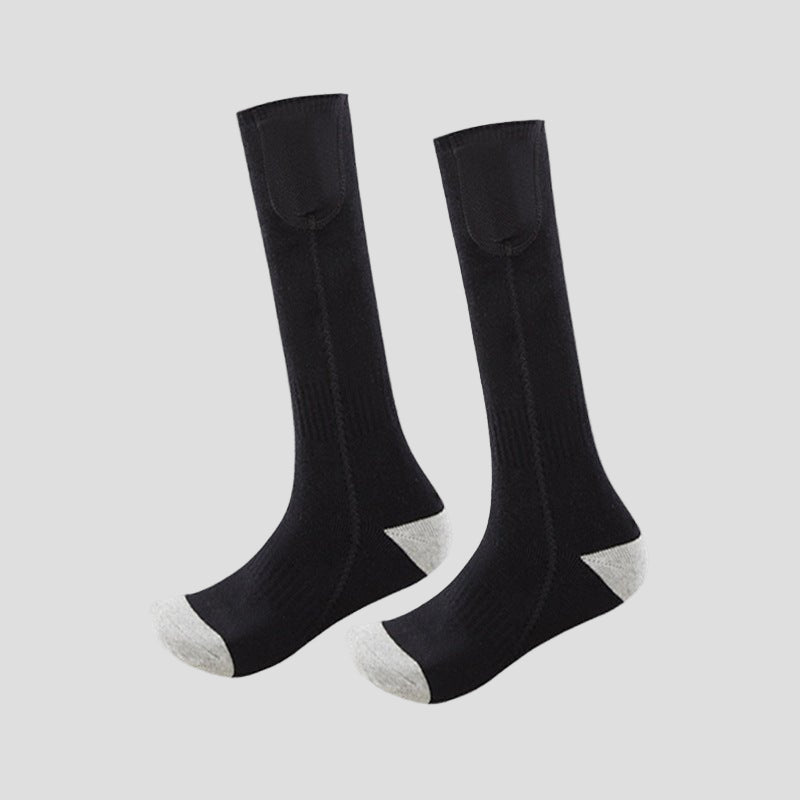 black and gray Thermal Heated Socks