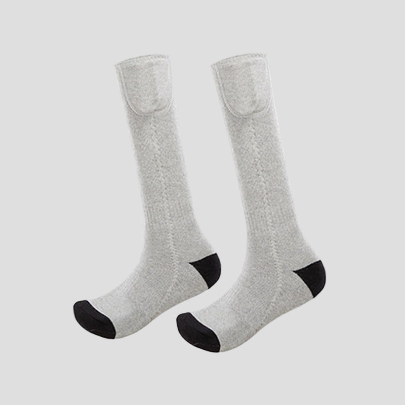 black and gray Thermal Heated Socks