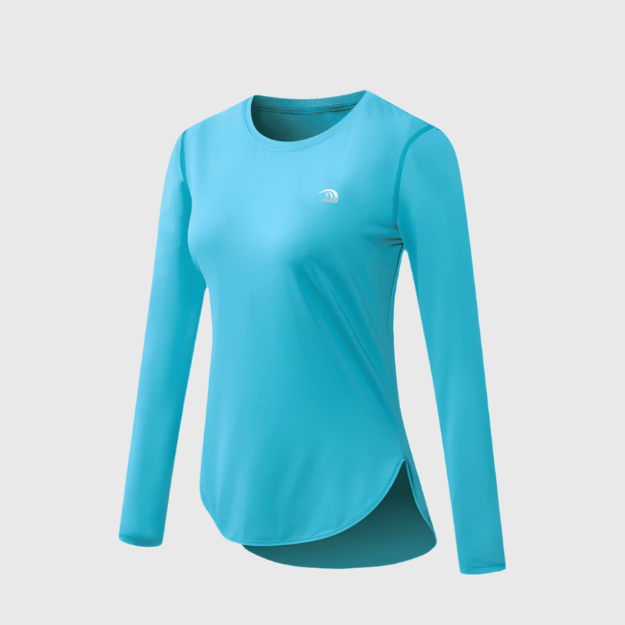 women's blue UPF 50+ Long Sleeve Shirt