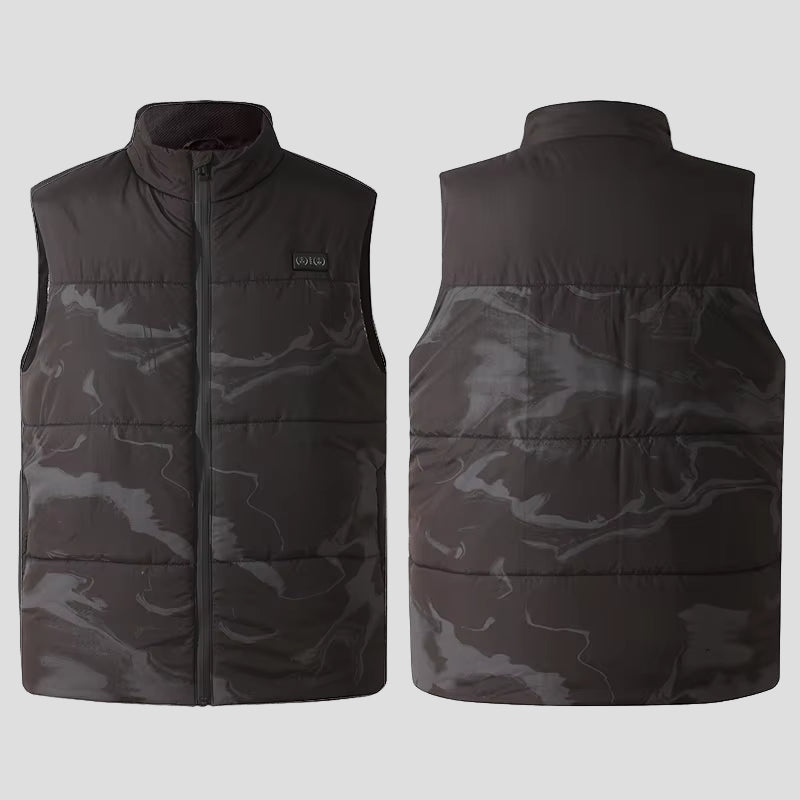 Camouflage Heated vest front and back