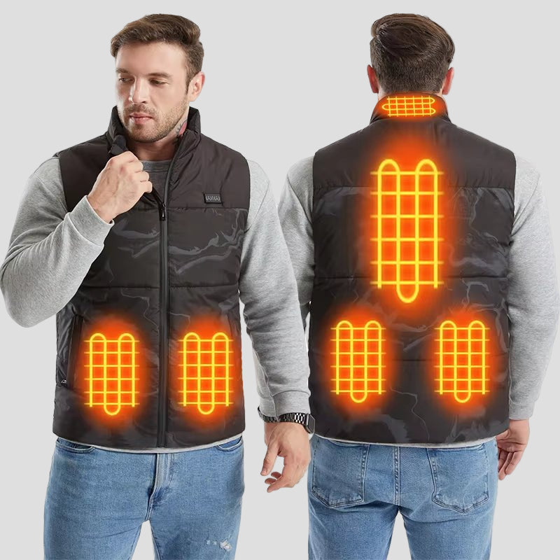 Camouflage Heated vest for men 6 areas