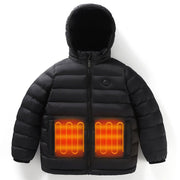 Children's 3 Area Hooded Heated Jacket - Sidiou Group