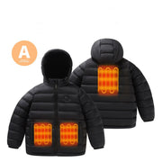 Children's 3 Area Hooded Heated Jacket - Sidiou Group