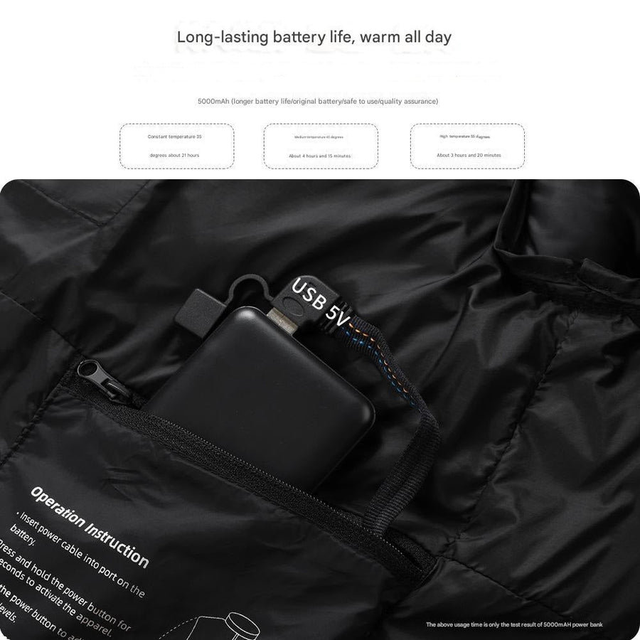 Children's 3 Area Hooded Heated Jacket - Sidiou Group