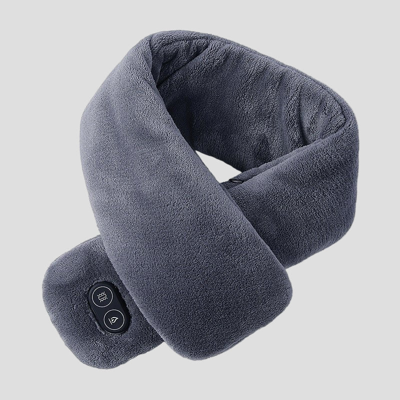 dark grey Heated Massage Scarf
