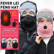 Detachable Goggles Fleece Heated Hat anniou