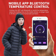 heated duck down jacket bluetooth control