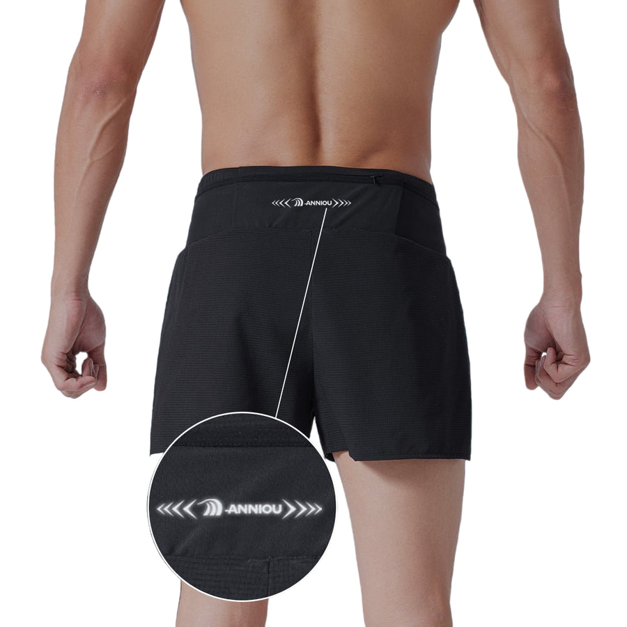 Marathon Running Shorts  Anniou back reflective