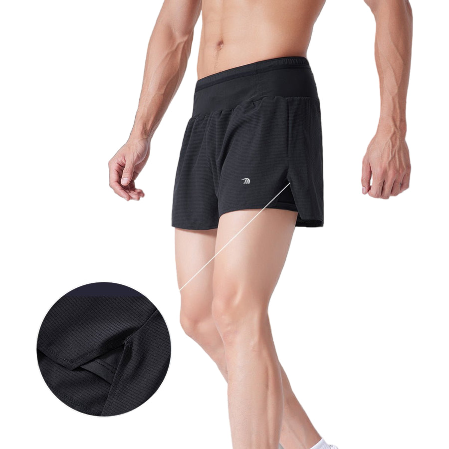 Marathon Running Shorts slit hem by Anniou