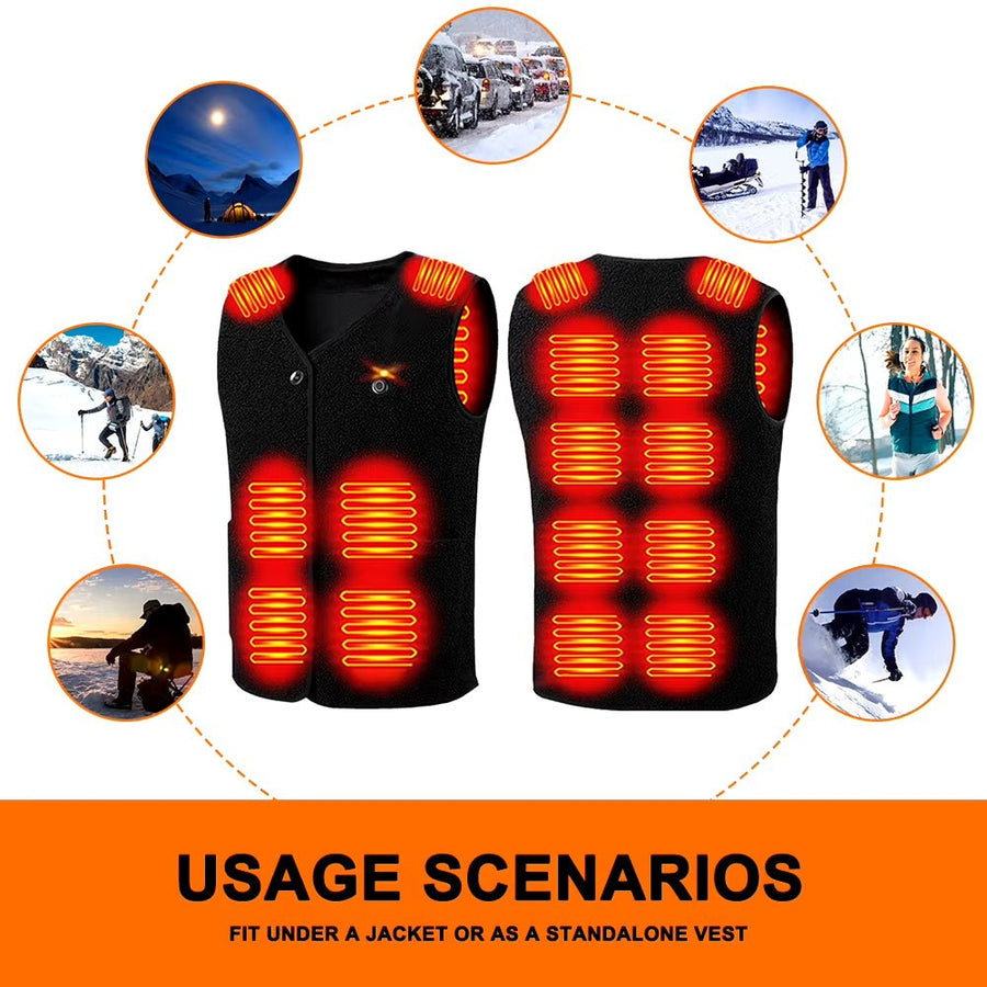 Men and Women's 16 Area Heated Gilet - Sidiou Group