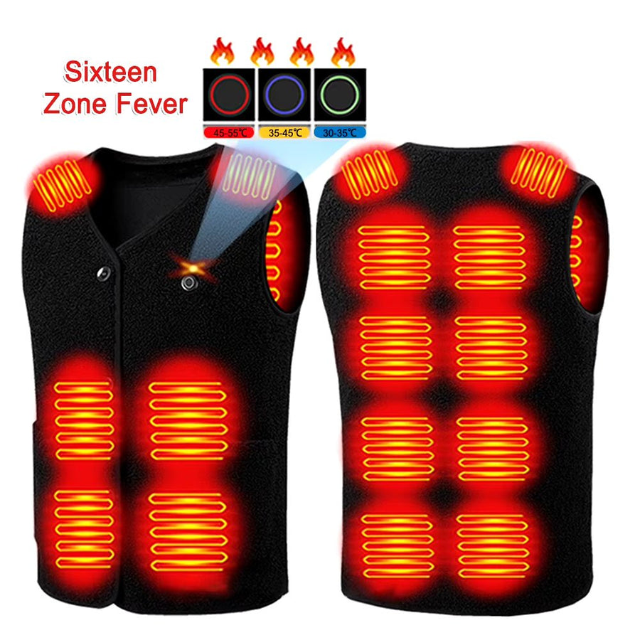 Men and Women's 16 Area Heated Gilet - Sidiou Group