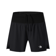men's black high waist running shorts by Anniou