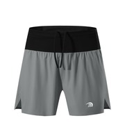 men's dark gray high waist running shorts by Anniou