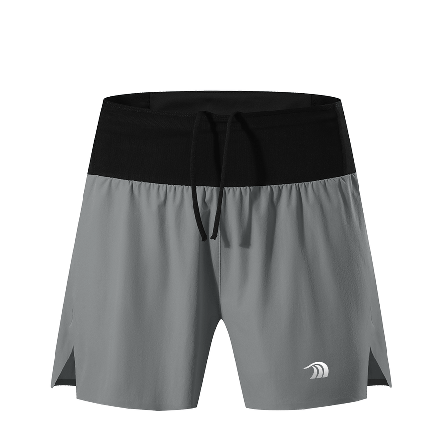 men's dark gray high waist running shorts by Anniou