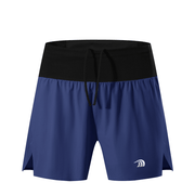 men's navy high waist running shorts by Anniou