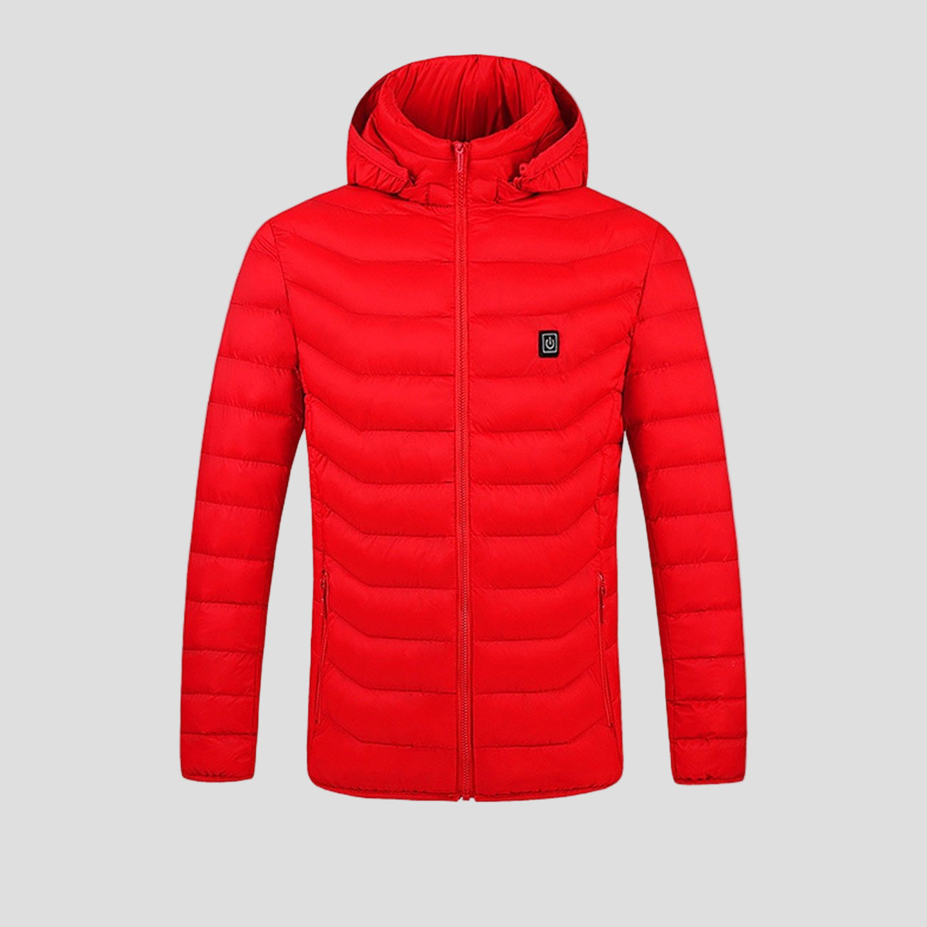 men's red Quilted Heated Jacket