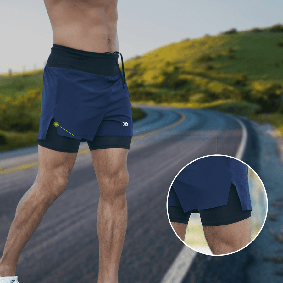 Men's 2 - in - 1 Trail Shorts - Sidiou Group
